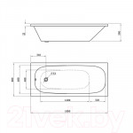 Ванна акриловая Berges Nelu 180x80 / 050024