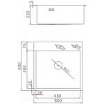 Мойка кухонная Wisent WGS35050