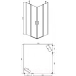 Душевой уголок Adema Анхел 90x90