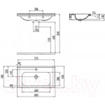 Умывальник Creavit Ideal 80 ID080-00CB00E-0000