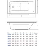 Ванна акриловая Koller Pool Edge 180x80