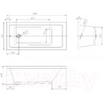 Ванна акриловая Ventospa Novaro 150x70