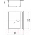Мойка кухонная Wisent 600-30W
