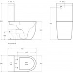 Унитаз напольный BelBagno BB2141CPR/BB902SC