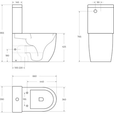 Унитаз напольный BelBagno BB2141CPR/BB902SC