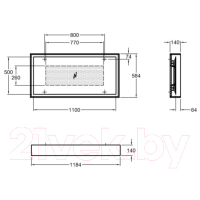 Зеркало Keramag Citterio 83562