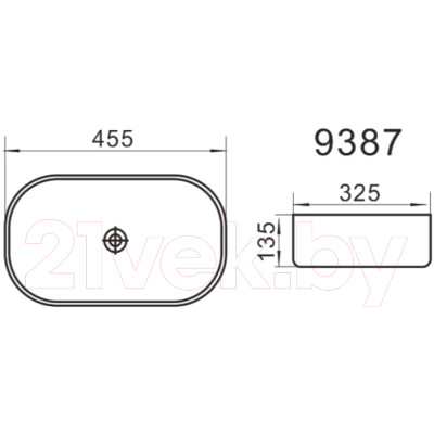 Умывальник Axus 45.5 / 9387B