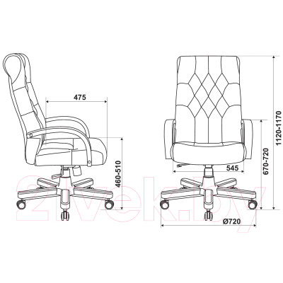 Кресло офисное Бюрократ T-9928WALNUT Fabric