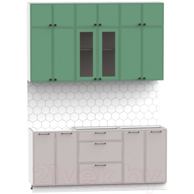 Кухонный гарнитур Интермебель Лион-4 1.8м без столешницы