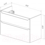 Тумба под умывальник LEMARK Buno 100 / LM04B100T