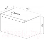 Тумба под умывальник LEMARK Buno Mini 80 / LM05BM80T