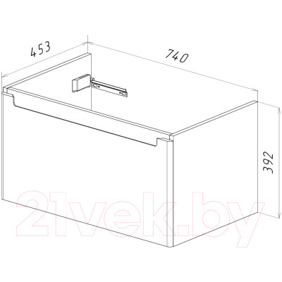 Тумба под умывальник LEMARK Buno Mini 80 / LM05BM80T