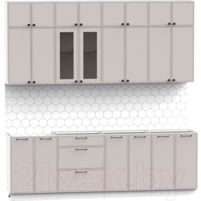 Кухонный гарнитур Интермебель Лион-8 2.4м без столешницы