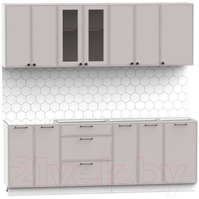 Кухонный гарнитур Интермебель Лион-17 2.2м без столешницы