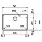 Мойка кухонная Franke BCX 610-74 TL