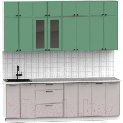 Кухонный гарнитур Интермебель Лион-8 В-1 2.4м