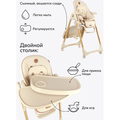 Стульчик для кормления Amarobaby Elegant / AB23-23EL/03