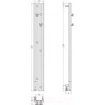 Полотенцесушитель электрический Сунержа Терция 3.0 120x10.6 / 03-5844-1211
