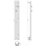 Полотенцесушитель электрический Сунержа Терция 3.0 120x10.6 / 03-5845-1211