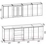 Кухонный гарнитур Интермебель Лион-18 В-1 2.4м