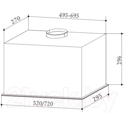 Вытяжка скрытая Exiteq EX-1286