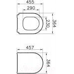 Унитаз подвесной VitrA Mia Round / 7510B003-0075+110-003-019