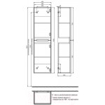 Шкаф-пенал для ванной IDDIS Edifice EDI40L0i97