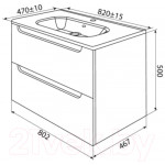 Тумба под умывальник IDDIS Edifice EDI80L0i95