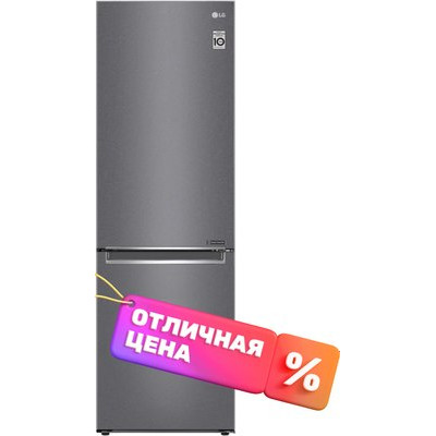 Холодильник с морозильником LG GC-B459SLCL