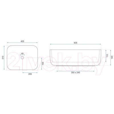 Умывальник REA Demi Mini U5064