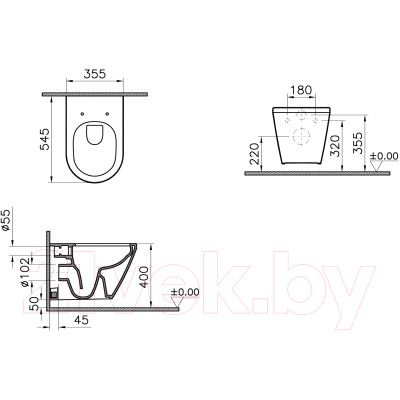 Унитаз подвесной VitrA 7041B003-0075