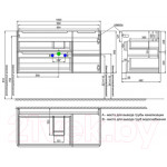 Тумба под умывальник IDDIS Edifice EDI10B0i95