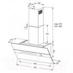 Вытяжка наклонная Korting KHC 99799 AGN