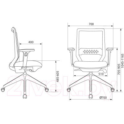 Кресло офисное Бюрократ MC-W611NL