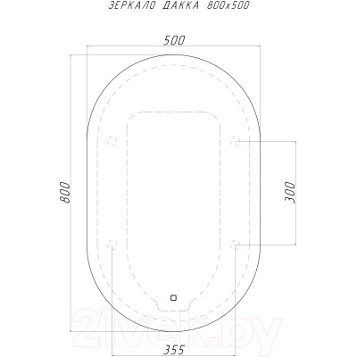 Зеркало Домино Дакка 80 GL7036Z