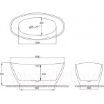 Ванна акриловая Polimat Mango 150x75 / 00518