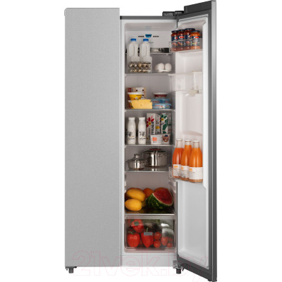 Холодильник с морозильником Weissgauff WSBS 600 X NoFrost Inverter Water Dispenser