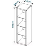 Стеллаж Mebelain Фора 4L