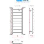 Полотенцесушитель водяной Ростела Трапеция 40x100/9 (1