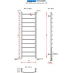 Полотенцесушитель водяной Ростела Трапеция 40x120/11 (1/2