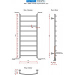 Полотенцесушитель водяной Ростела Соната 40x100/9 (1/2