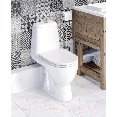 Унитаз напольный Sanita Luxe Max Comfort WC.CC/Max/2-DM/WHT.G/S1