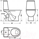 Унитаз напольный Sanita Luxe Max Comfort WC.CC/Max/2-DM/WHT.G/S1