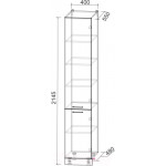 Шкаф-пенал кухонный Интерлиния Мила Лайт НШП-№2-2145