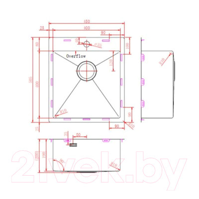 Мойка кухонная ZORG ZRN 5045 Premium