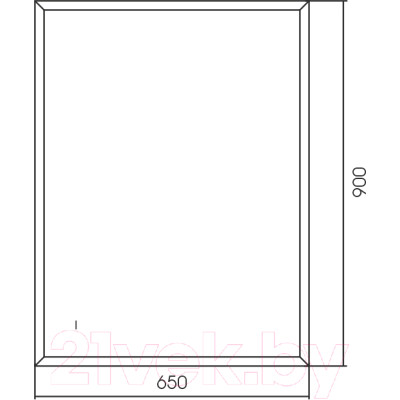 Зеркало Silver Mirrors Эдисон 65x90 / LED-00002722