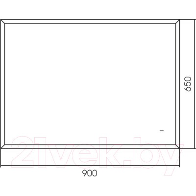 Зеркало Silver Mirrors Эдисон 90x65 / LED-00002721