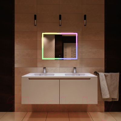 Зеркало Silver Mirrors Livia RGB 80x60 / LED-00002638