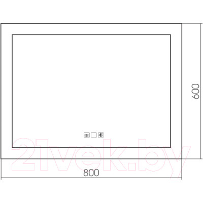 Зеркало Silver Mirrors Norma Neo 8 80x60 / LED-00002417