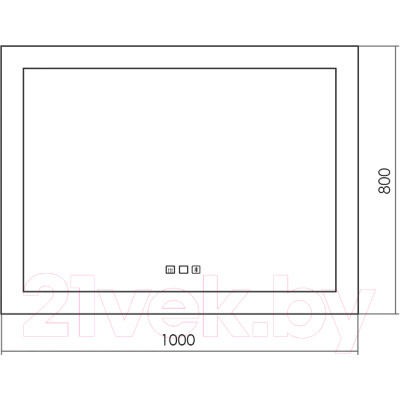 Зеркало Silver Mirrors Norma Neo 100x80 / LED-00002497